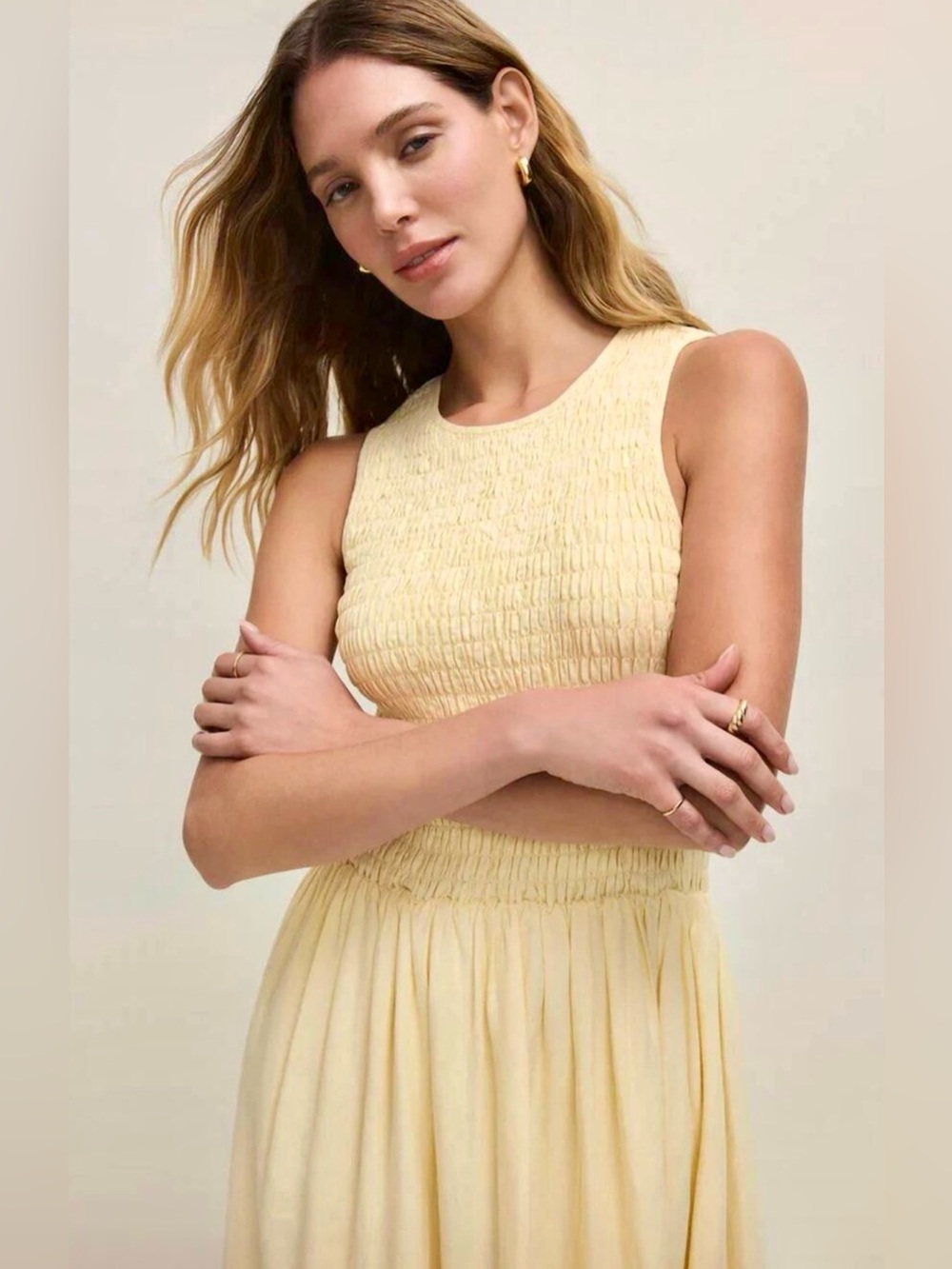 Z SUPPLY Juniper sleeveless Maxi in Pineapple Yellow (Size L) $132 NWT
